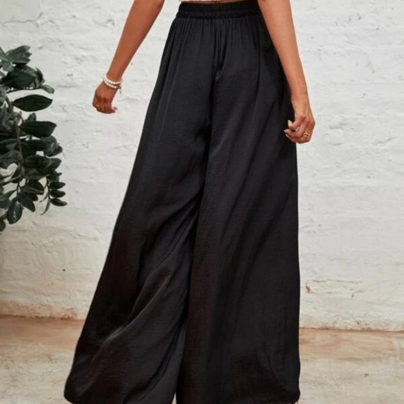 Black Wide Leg Pants - Picture 6 of 8